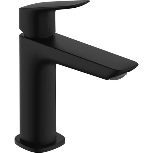 hansgrohe Logis Q Einhebel-Waschtischmischer 110 Fine mit Zugstangen-Ablaufgarnitur Mattschwarz