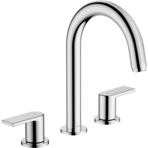 hansgrohe Vernis Shape 3-Loch Waschtischarmatur mit Zugstangen-Ablaufgarnitur Chrom