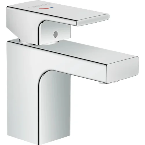 hansgrohe Vernis Shape Einhebel-Waschtischmischer 70 CoolStart mit isolierter Wasserführung und Zugstangen-Ablaufgarnitur Chrom