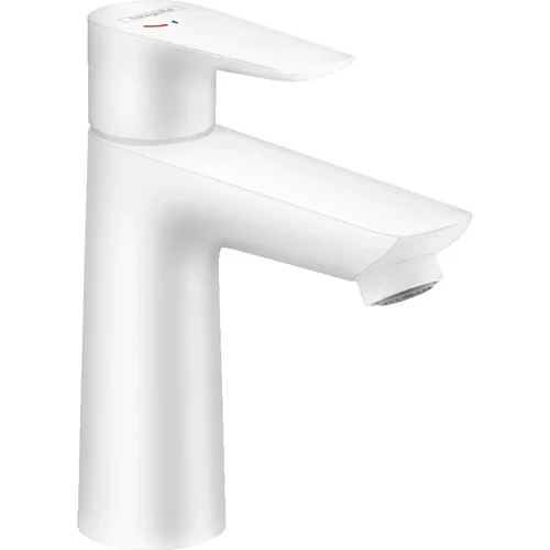 hansgrohe Talis E Einhebel-Waschtischmischer 110 CoolStart mit Zugstangen-Ablaufgarnitur Mattweiß