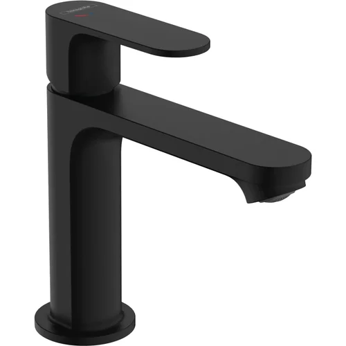 hansgrohe Rebris S Einhebel-Waschtischmischer 110 CoolStart EcoSmart+ mit Zugstangen-Ablaufgarnitur Mattschwarz