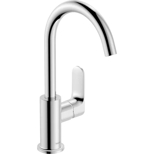 hansgrohe Rebris S Einhebel-Waschtischmischer 210 mit Schwenkauslauf und Zugstangen-Ablaufgarnitur Chrom