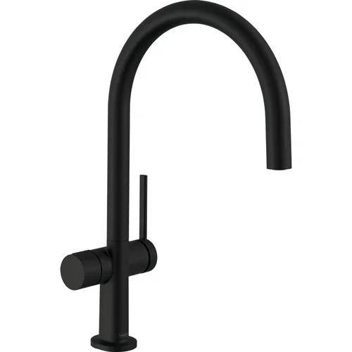 hansgrohe Talis M54 Einhebel-Küchenmischer 220, Geräteabsperrventil, 1jet Mattschwarz