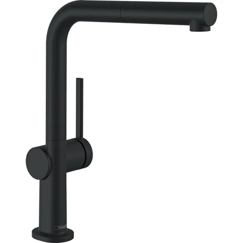 hansgrohe Talis M54 Einhebel-Küchenmischer 270, Niederdruck/offene Warmwasserbereiter, Ausziehauslauf, 1jet Mattschwarz