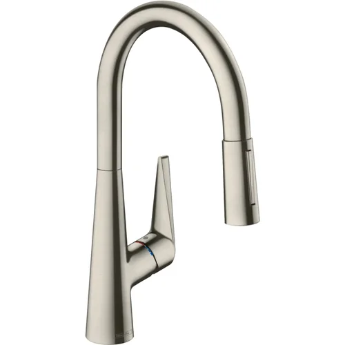hansgrohe Talis M51 Einhebel-Küchenmischer 200, Ausziehbrause, 2jet, sBox Edelstahl Finish