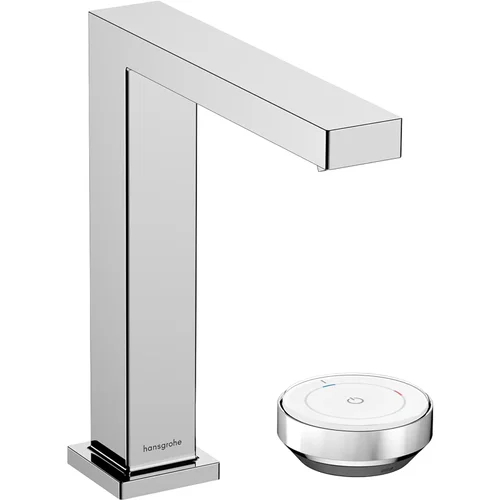 hansgrohe Tecturis E 2-Loch Waschtischmischer 150 CoolStart EcoSmart+ mit Ablaufgarnitur Brushed Black Chrome