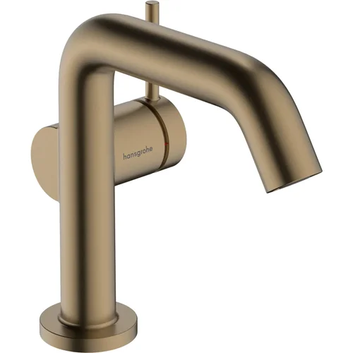 hansgrohe Tecturis S Einhebel-Waschtischmischer 110 Fine CoolStart EcoSmart+ mit Zugstangen-Ablaufgarnitur Brushed Bronze