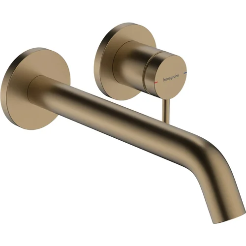 hansgrohe Tecturis S Einhebel-Waschtischmischer Unterputz für Wandmontage EcoSmart+ mit Auslauf 22,5 cm Brushed Bronze