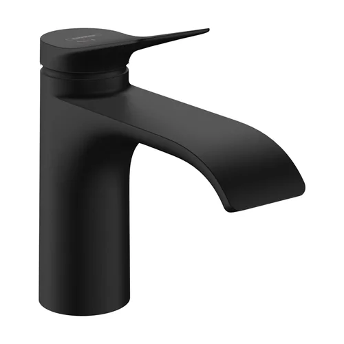 hansgrohe Waschtischmischer 80 CoolStart - Vivenis Zugstangen-Ablaufgarnitur MSW Mattschwarz
