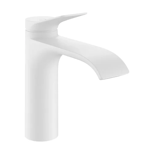 hansgrohe Vivenis Einhebel-Waschtischmischer 110 CoolStart mit Zugstangen-Ablaufgarnitur Mattweiß