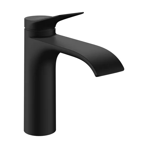 hansgrohe Vivenis Einhebel-Waschtischmischer 110 CoolStart mit Zugstangen-Ablaufgarnitur Mattschwarz