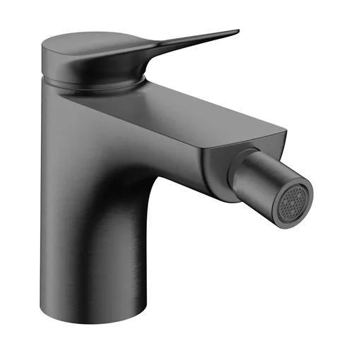 hansgrohe Vivenis Einhebel-Bidetmischer mit Zugstangen-Ablaufgarnitur Brushed Black Chrome
