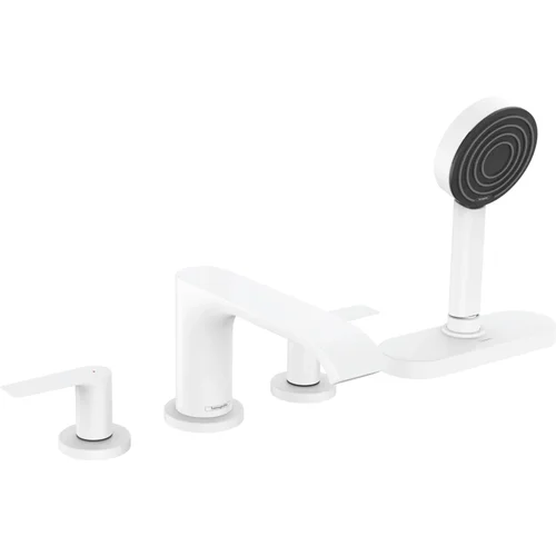 hansgrohe Vivenis 4-Loch Wannenrandarmatur mit sBox Mattweiß