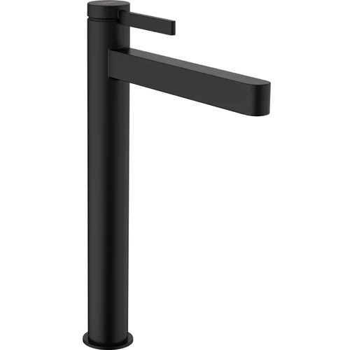 hansgrohe Finoris Einhebel-Waschtischmischer 260 für Aufsatzwaschtische mit Push-Open Ablaufgarnitur Mattschwarz