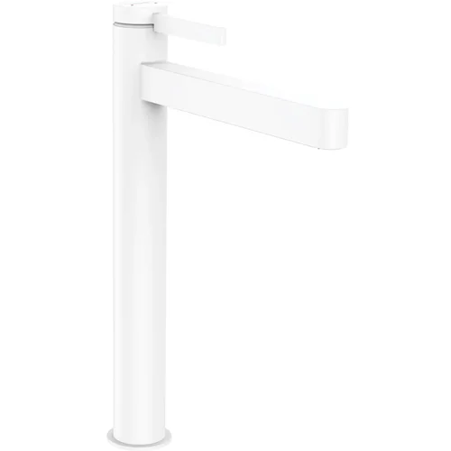 hansgrohe Finoris Einhebel-Waschtischmischer 260 für Aufsatzwaschtische mit Push-Open Ablaufgarnitur Mattweiß