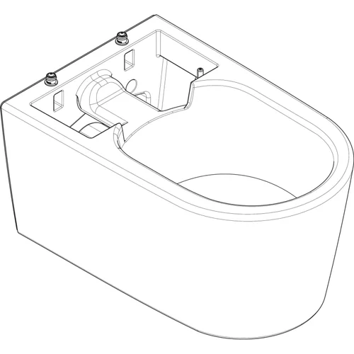 hansgrohe WC-Keramik mit Befestigung und Schallschutzmatte