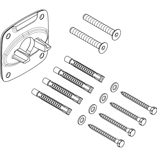 hansgrohe Wandflansch für PuraVida Kopfbrause 400 1jet Chrom