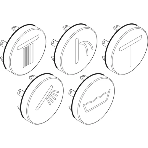 hansgrohe Push Select Symbol-Set Chrom