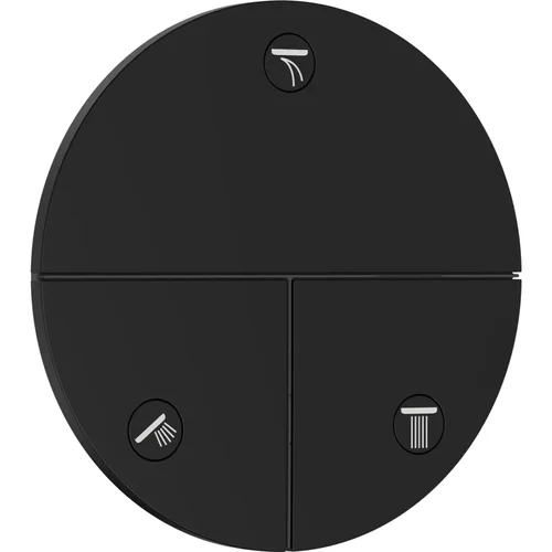 hansgrohe ShowerSelect Comfort S Ventil Unterputz für 3 Verbraucher Mattschwarz