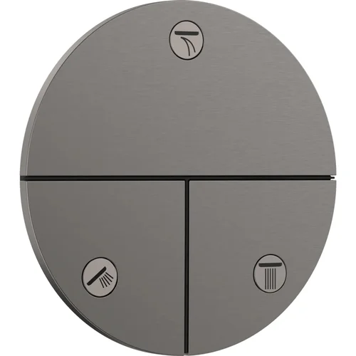 hansgrohe ShowerSelect Comfort S Ventil Unterputz für 3 Verbraucher Brushed Black Chrome