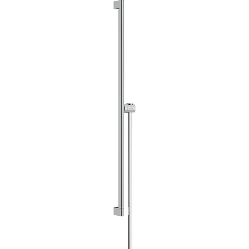 hansgrohe Unica Brausestange S Puro 90 cm mit Easy Slide Handbrausehalter und Isiflex Brauseschlauch 160 cm Chrom