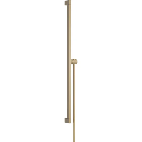hansgrohe Unica Brausestange E Puro 90 cm mit Easy Slide Handbrausehalter und Isiflex Brauseschlauch 160 cm Brushed Bronze