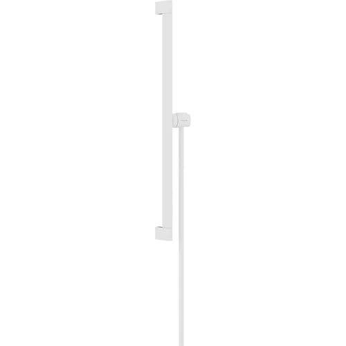 hansgrohe Unica Brausestange E Puro 65 cm mit Easy Slide Handbrausehalter und Isiflex Brauseschlauch 160 cm Mattweiß