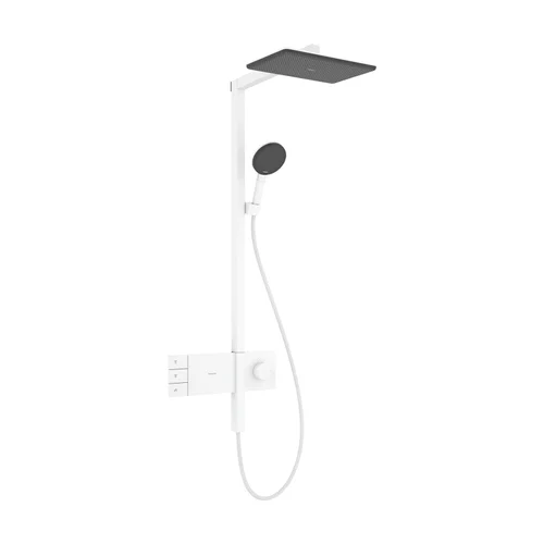 hansgrohe Raindance Alive Q Showerpipe 210/340 2jet EcoSmart mit ShowerSelect Comfort Mattweiß