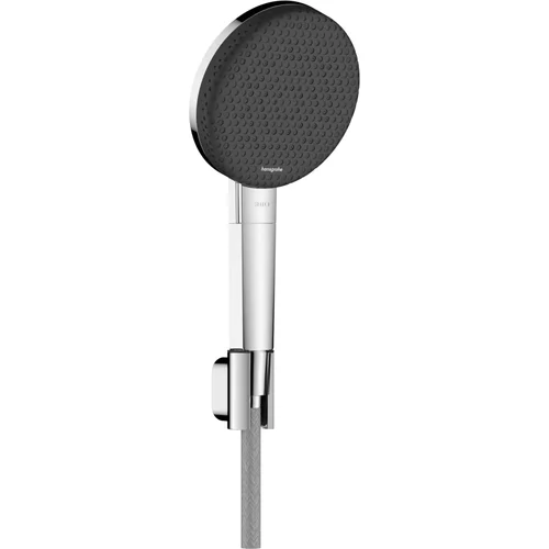 hansgrohe Raindance Alive Select S Brausehalterset 125 3jet EcoSmart mit Designflex Textilbrauseschlauch 160 cm Chrom