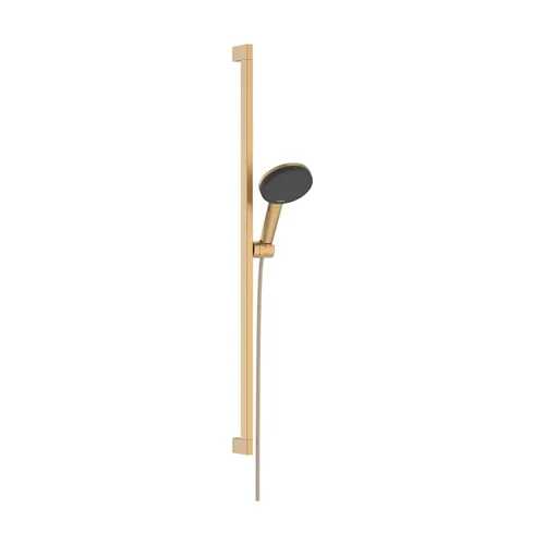 hansgrohe Raindance Alive Select S Brauseset 125 3jet EcoSmart mit Brausestange Unica E Puro 90 cm und Easy Slide Brausehalter Brushed Bronze