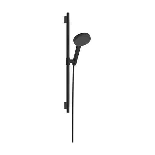 hansgrohe Raindance Alive Select S Brauseset 125 3jet EcoSmart mit Brausestange Unica S Puro 65 cm Mattschwarz