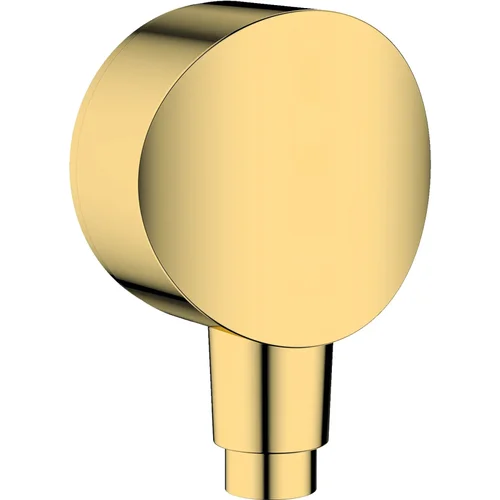 hansgrohe FixFit Wandanschluss S mit Rückflussverhinderer und Kunststoffanschlusswinkel Polished Gold Optic