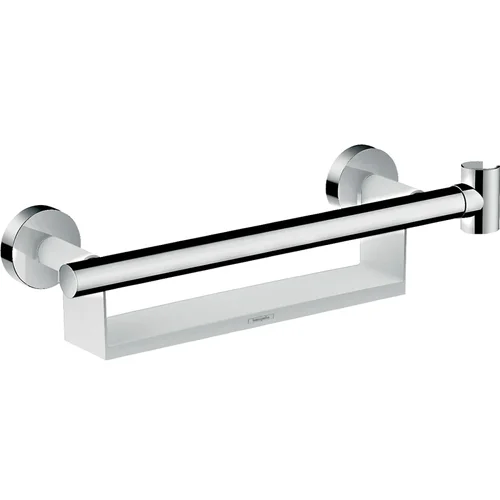 hansgrohe Unica Haltegriff Comfort mit Ablage und Brausehalter Weiß/Chrom