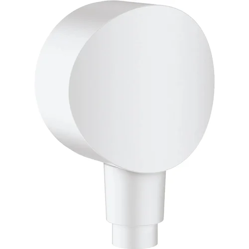 hansgrohe FixFit Wandanschluss S mit Rückflussverhinderer und Kunststoffanschlusswinkel Mattweiß