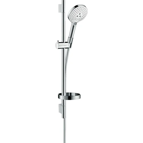 hansgrohe Raindance Select S Brauseset 120 3jet mit Brausestange 65 cm und Seifenschale Weiß/Chrom