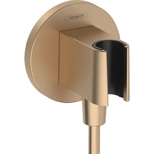hansgrohe FixFit S Wandanschluss mit Brausehalter Brushed Bronze