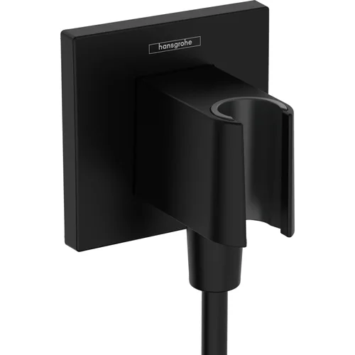 hansgrohe FixFit E Wandanschluss mit Brausehalter Mattschwarz