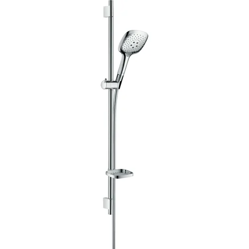 hansgrohe Raindance Select E Brauseset 150 3jet mit Brausestange 90 cm und Seifenschale Chrom