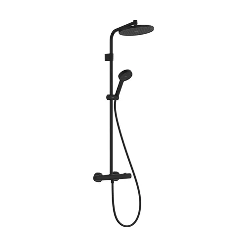 hansgrohe Activera S Showerpipe 240 1jet EcoSmart+ mit Ecostat Fine Varia Mattschwarz