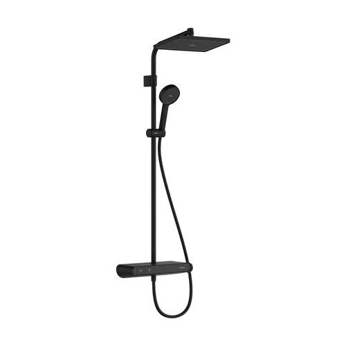 hansgrohe Activera Q Showerpipe 290/180 1jet EcoSmart+ mit ShowerTablet Select 360 Varia Mattschwarz