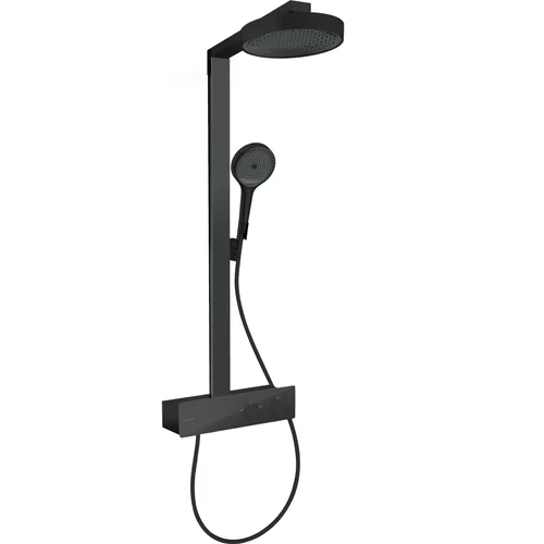 hansgrohe Rainfinity Showerpipe 250 1jet EcoSmart mit ShowerTablet 350 Mattschwarz