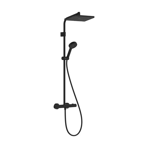 hansgrohe Activera Q Showerpipe 290/180 1jet EcoSmart mit Ecostat Fine Mattschwarz
