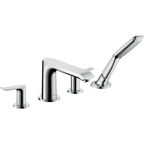 hansgrohe Metris 4-Loch Wannenrandarmatur Chrom