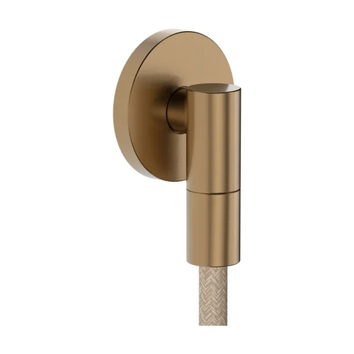 hansgrohe FixFit Fine S Wandanschluss mit Rückflussverhinderer Brushed Bronze
