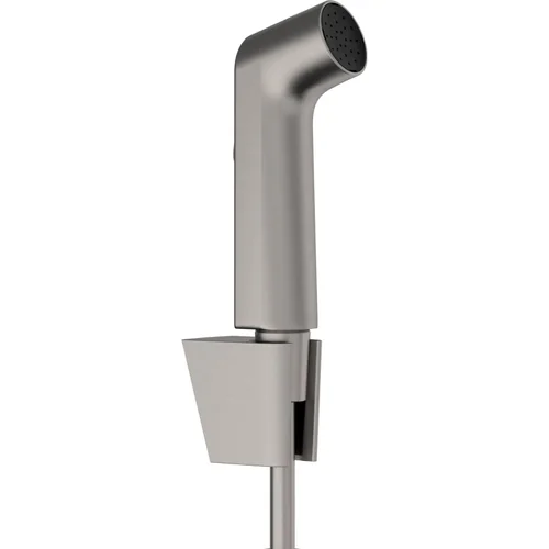 hansgrohe Handbrause Bidette S 1jet/Porter S - m. Textilschlauch 1250mm BBC Brushed Black Chrome