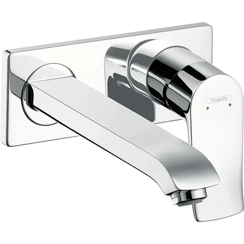 hansgrohe Metris Einhebel-Waschtischmischer Unterputz für Wandmontage mit Auslauf 22,5 cm Chrom