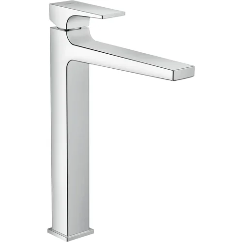 hansgrohe Metropol Einhebel-Waschtischmischer 260 mit Hebelgriff für Aufsatzwaschtische mit Push-Open Ablaufgarnitur Chrom