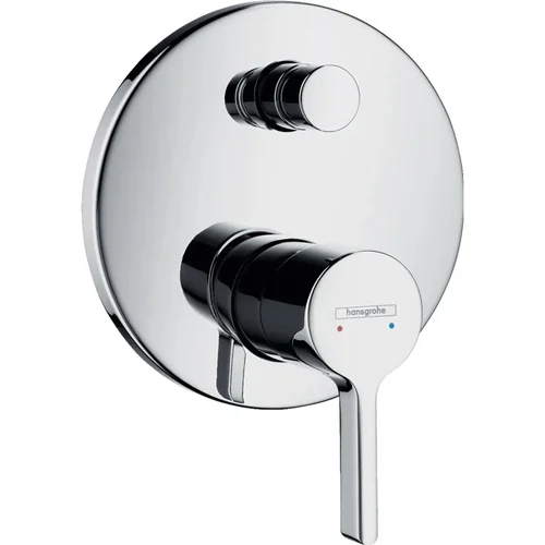 hansgrohe Metris S Einhebel-Wannenmischer Unterputz mit integrierter Sicherungskombination nach EN1717 für iBox universal Chrom
