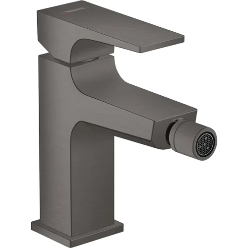 hansgrohe Metropol Einhebel-Bidetmischer mit Hebelgriff und Push-Open Ablaufgarnitur Brushed Black Chrome