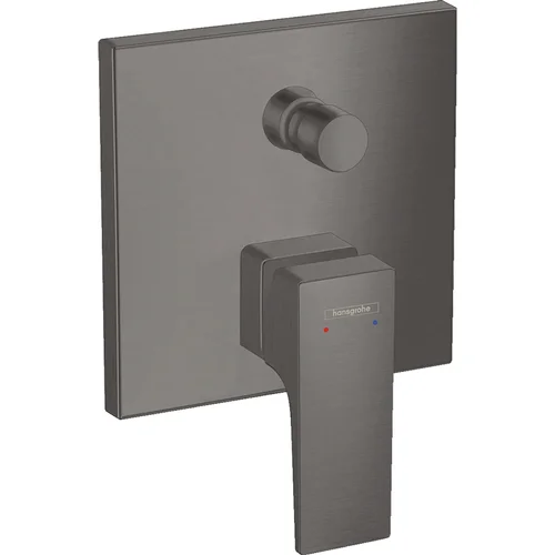 hansgrohe Metropol Einhebel-Wannenmischer Unterputz mit Hebelgriff und integrierter Sicherungskombination nach EN1717 für iBox universal Brushed Black Chrome